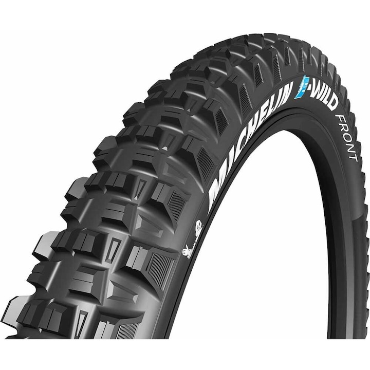 Cauciuc bicicleta, Michelin, E-WILD FRONT, 29 x 2.60 inch, GUM-X, TLR, Negru