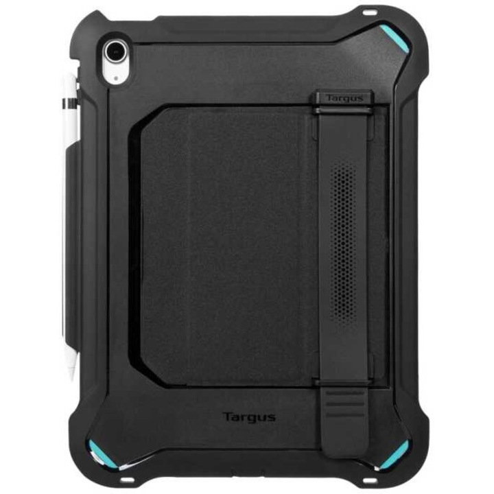 Husa tableta, Targus, SafePort, pentru iPad 10.9", transparenta, neagra, 3 straturi de protectie, dimensiuni 27,5x20x2cm