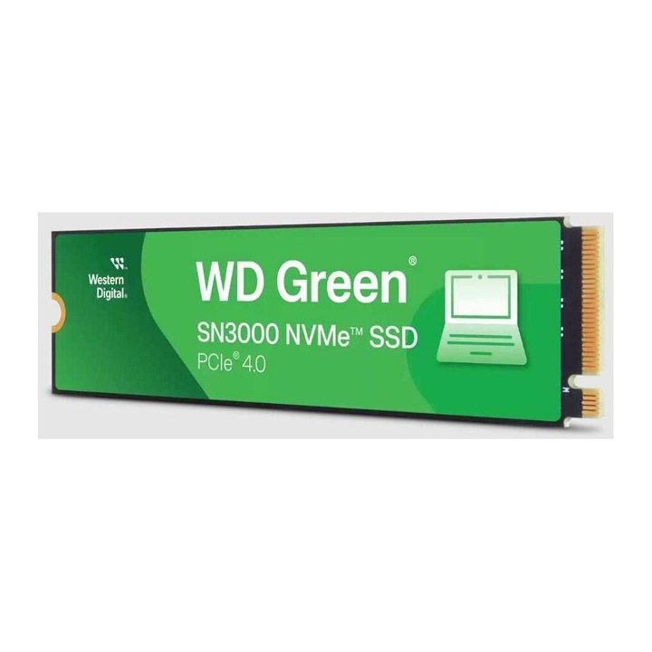 SSD WD Green SN3000 NVMe (M.2 2280, 500GB, PCIe Gen4x4) BULK PACK (216 UNITS)