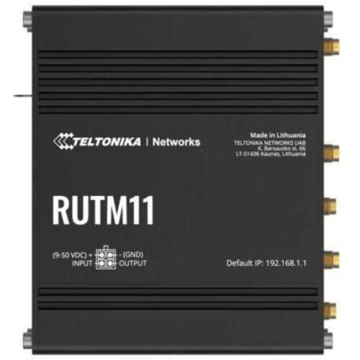 Teltonika Ipari Router LTE-A Router 4x Gigabit Ethernet Ports, WiFi, Dual-SIM RUTM11 (RUTM11000000)