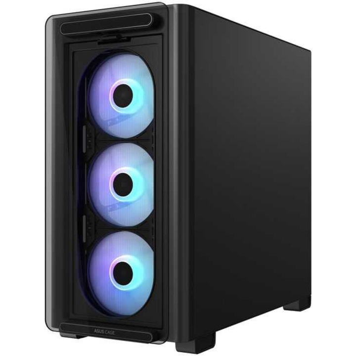 Asus A23 PLUS microATX miditorony számítógépház, fekete