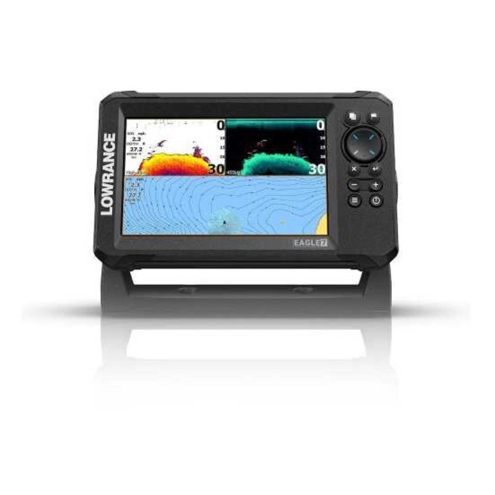 Sonar GPS pescuit, Lowrance, SplitShot HD, 17cm, IPS, rezolutie 800x480, waterproof IPX7
