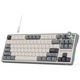 Механична клавиатура Royal Kludge R87 Pro Half Grey, TKL, Creamy суичове, RGB, QMK/VIA