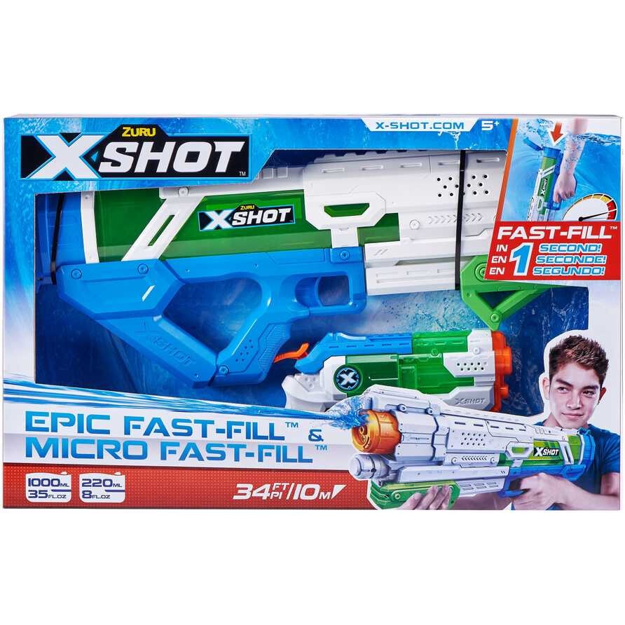 Set de arme de jucarie XSHOT, Epic Fast-Fill si Micro Fast-Fill