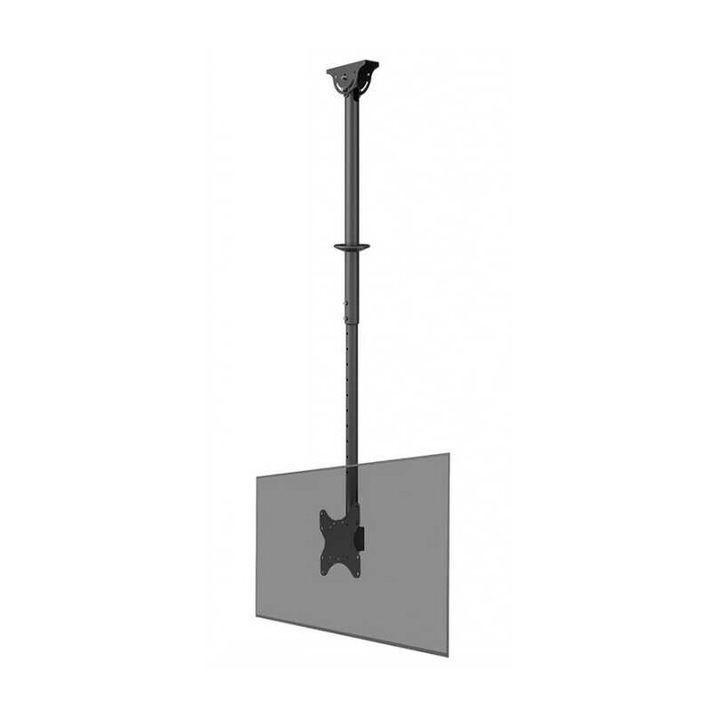 Стойка за таван Neomounts CL35-340BL12 TV, 106-156 см, 50 кг капацитет, за екрани до 42"