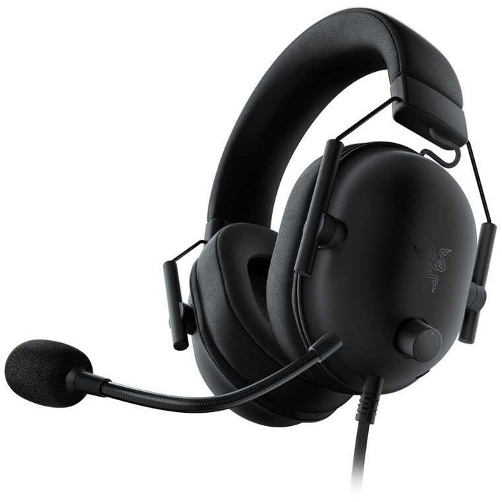 Слушалки Razer Blackshark V2 X PC, с микрофон, черни, комплект