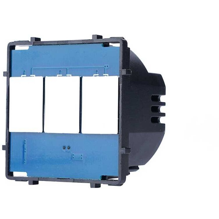 Intrerupator tripolis, 800W, design minimalist, cu LED, pentru toate tipurile de lampi