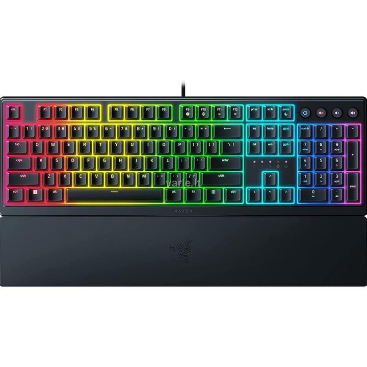 Razer Ornata V3 billentyűzet, mechamembrán, RGB világítás, fekete, vezetékes