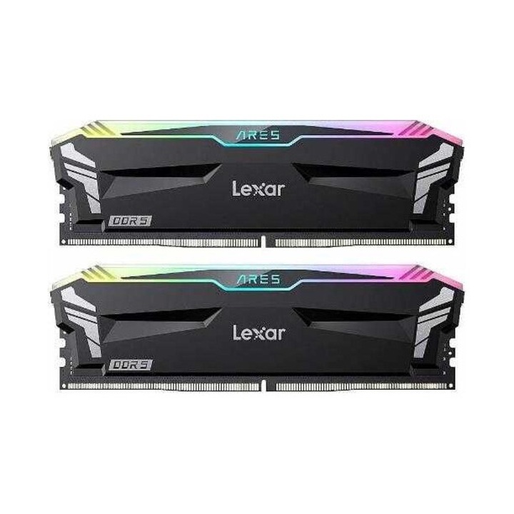 Memorie RAM Ares, 32GB, DDR5, 6800 MHz, CL 34, RGB, Negru, Set 2 bucati