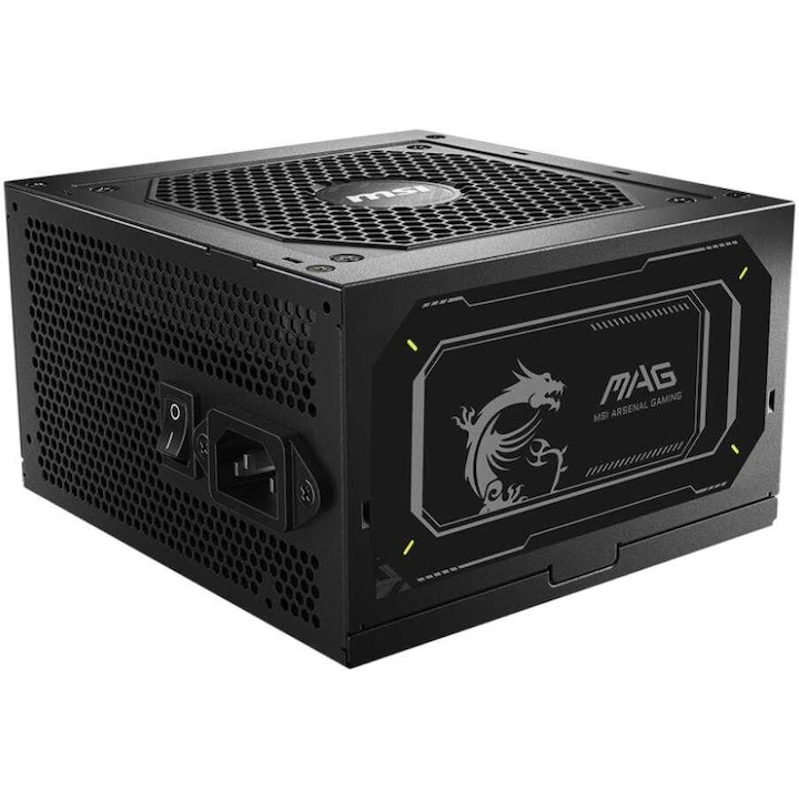 PC tápegység, MSI, MAG A850GL PCIE5 II, 850 W, 80 PLUS GOLD, fekete