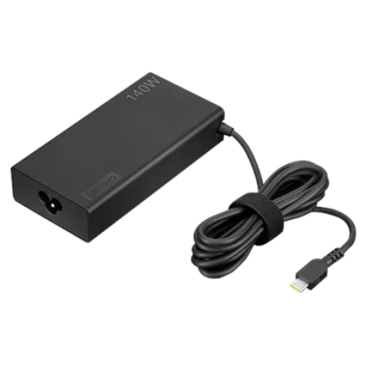 Адаптер за зарядно за Lenovo Legion Slim, 140W, USB-C, 20V, 328g, Черен