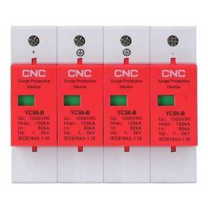 Комплект от 4 ограничителя на постоянно напрежение, CNC, B, 60-100 kA, 1000V, 107x90x67mm