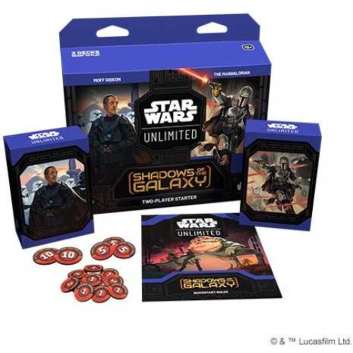 Комплект настолни игри, Rebel, Star Wars: Unlimited, 2 старта, многоцветен