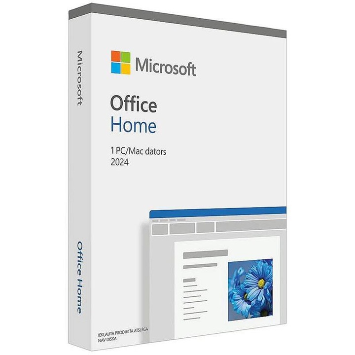 Microsoft Office Home 2024, licenta Medialess, limba engleza, 10 utilizatori