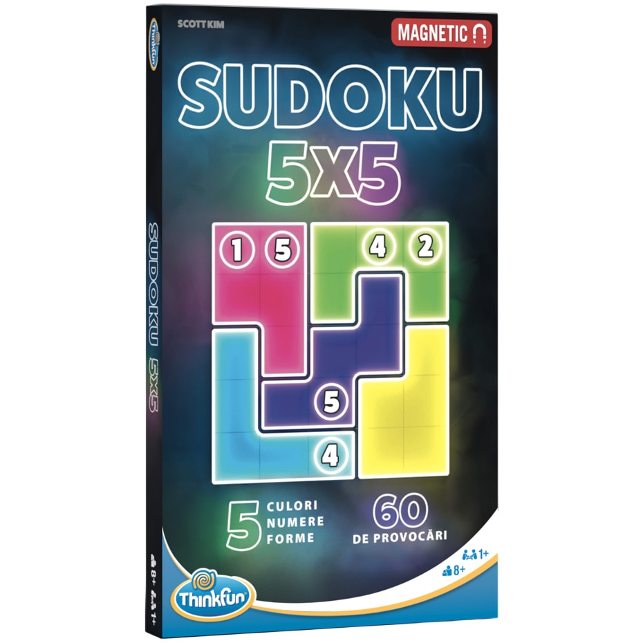 Joc Thinkfun - Magnetic Sudoku 5x5, lb. romana - eMAG.ro