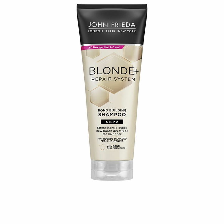 Sampon de par John Frieda BLONDE+ REPAIR SYSTEM, 250 ml, pentru par blond, tratament intensiv