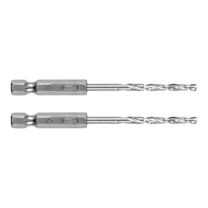 Set 2 wiertla metalice Graphite 3.5 mm, 90x39mm