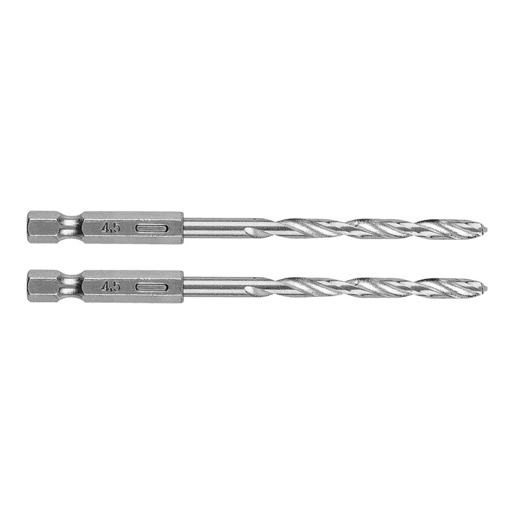 Set 2 burghie hexagonale 4.5 mm, Graphite, 100x47mm
