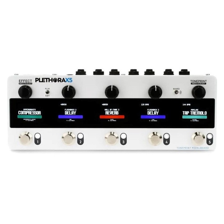 Multiefect Gitarowy TC Electronic Plethora X5, Alb, 298.5x53x116mm