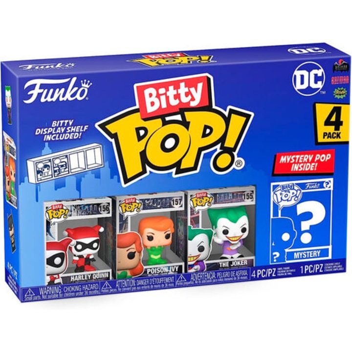 Комплект фигурки, Funko, Bitty POP! DC Comics Харли Куин, 2 см, 4 бр