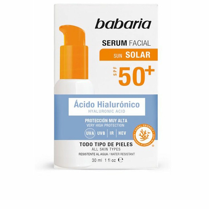 Crema de protectie solara Babaria Solar SPF 50+, 30 ml, pentru piele sensibila