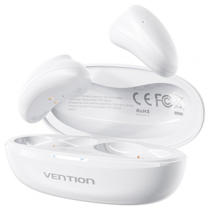 Vention T11 (TWS, Tiny earbuds, fehér), fülhallgató