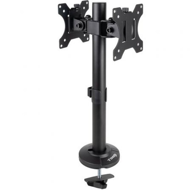 TooQ TV állvány, 43-81 cm, fekete, metálfényű