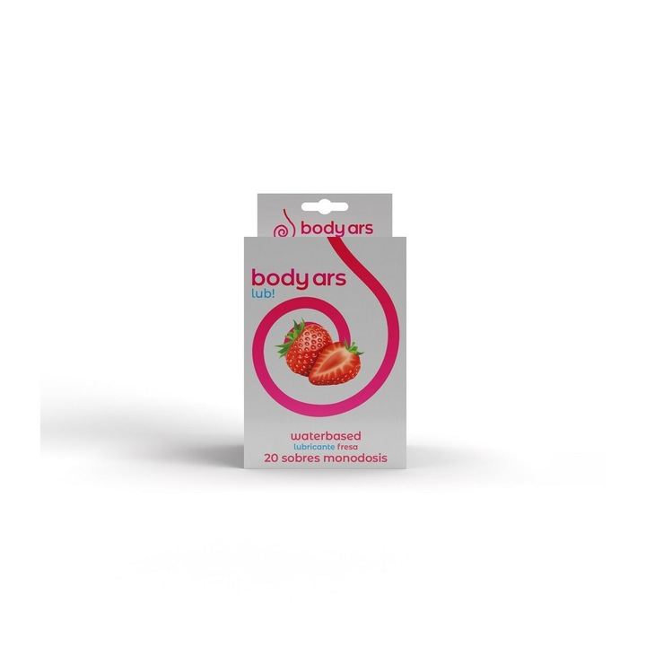 Body Ars Lubricant, 4 ml, eper ízű, 20 csomagos készlet