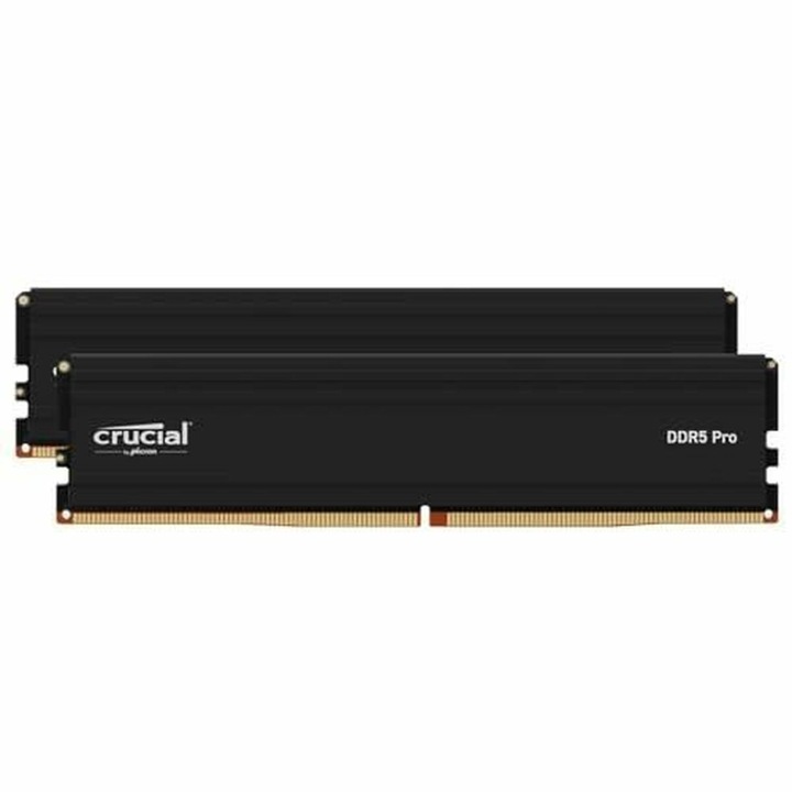 RAM memória, Crucial, 32 GB, 6000 MHz, 2 x 16 GB, fekete