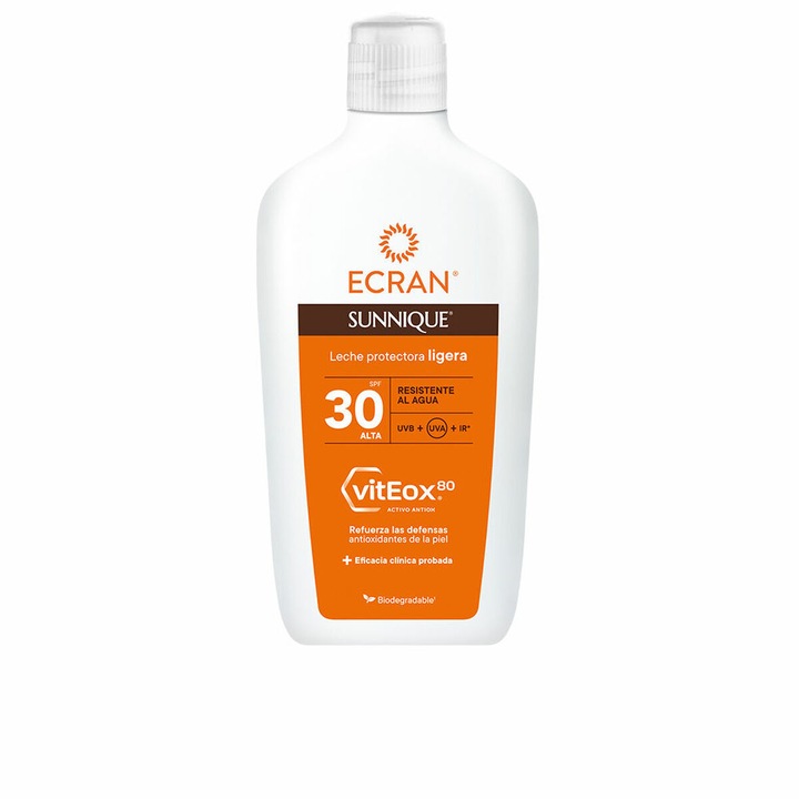 Lapte de corp cu protectie solara Ecran, SPF 30, 370 ml, pentru toate tipurile de piele, unisex