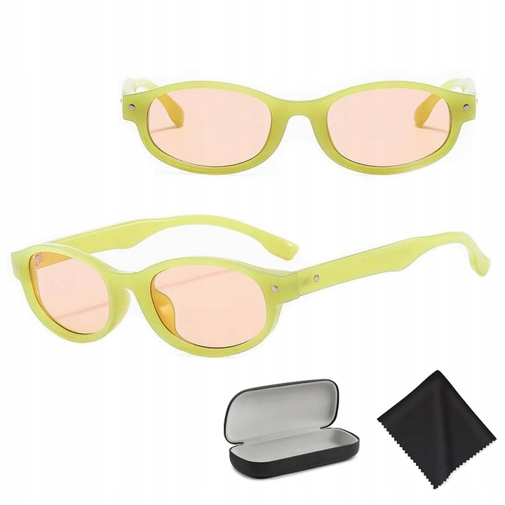 Ochelari de soare unisex, Stylion, UV400, set cu etui si stergator