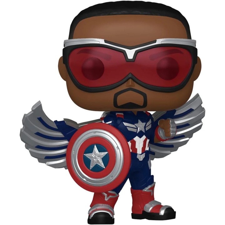 Фигурка Funko Pop, Marvel, Captain America, Brave New World, 10 cm, Многоцветен
