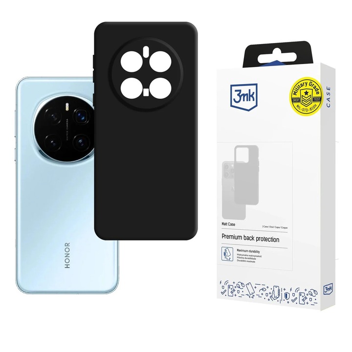 Husa 3mk Matt Case pentru Honor Magic7 Pro, negru mat