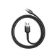 Cablu Baseus Cafule USB USB-C 3A 0.5m gri+negru