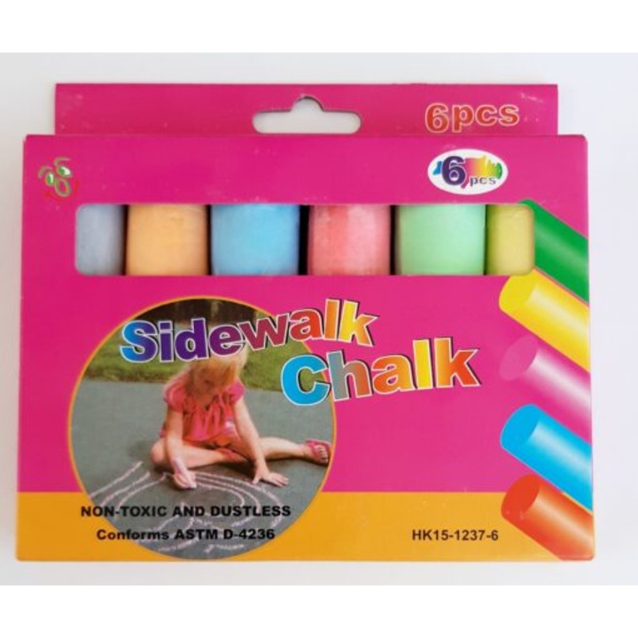 Creta de desen, JUMBO, 6 culori