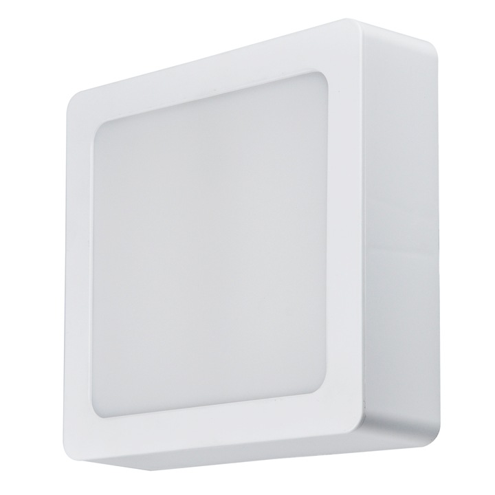 LED луна Lightex CARO N, Влагозащита, 220V, 24W, IP54, CCT, 2040lm, 225x225xH32mm, Бял