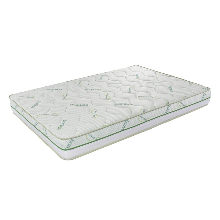 Bedora Bamboo Arctic Gel Memory 4 az 1-ben Comfort matrac, memóriahabbal, ortopéd alátámasztással, anatómiai támasztékkal, helyes gerinchelyzettel, 1 fő, 90 x 200 x 21 cm