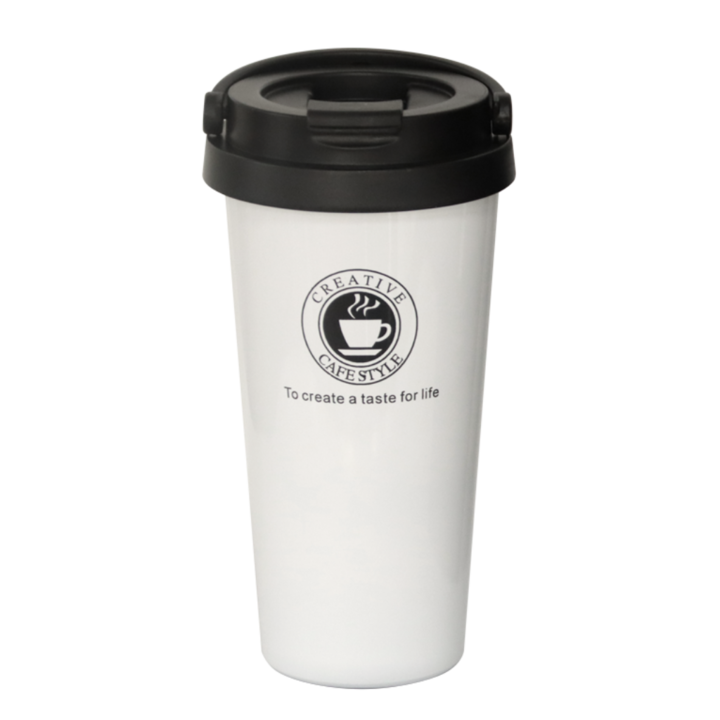 Термочаша HORECANO, 500ml, бяла, с лого