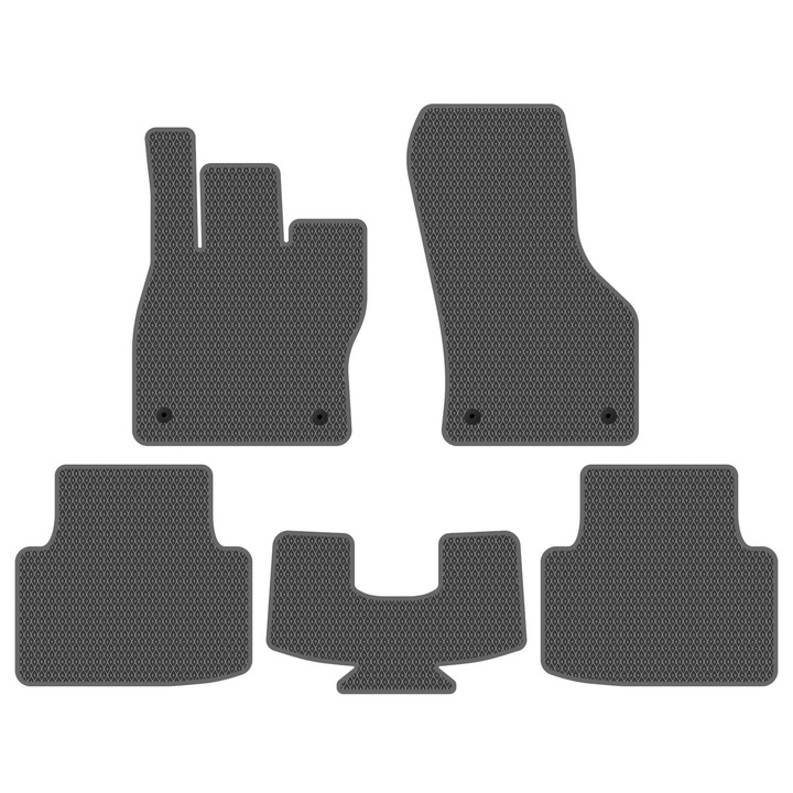 Set Covorase Auto dedicate Volkswagen Passat B8 VIII (2014-…) Sedan all seasons perfect compatibile, 5 piese, Gri