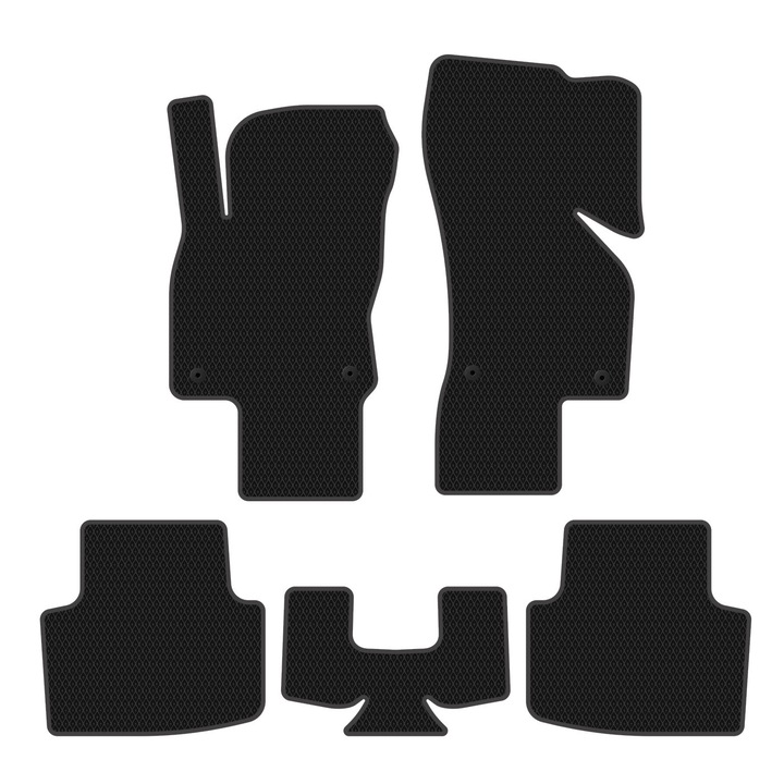 Set Covorase Auto dedicate Volkswagen Passat B8 VIII (2014-2019) Combi all seasons perfect compatibile, 5 piese, Negru