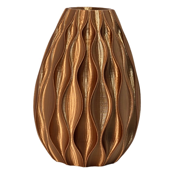 Vaza aurie printata 3D 16 cm