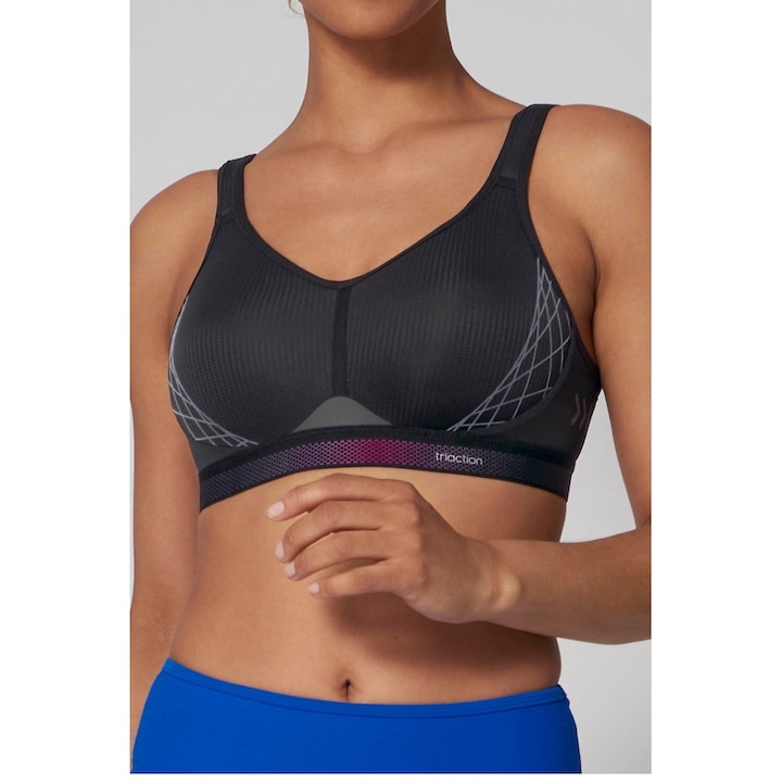 Triumph Bustier, Triaction Cardio Cloud P EX, Fekete