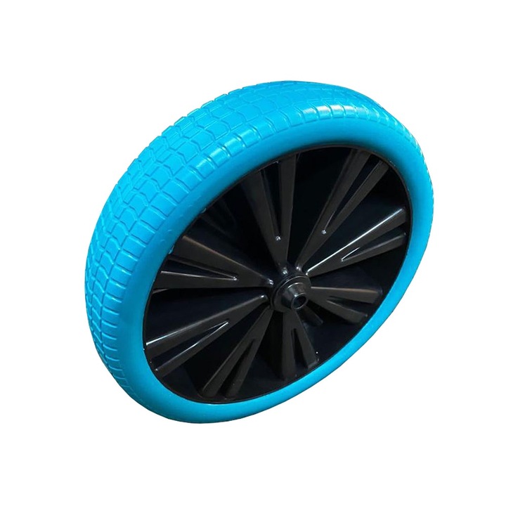 Roata pentru roaba Broman-ZEP, 4.00-8 din spuma, ax 14 mm cu bucsa