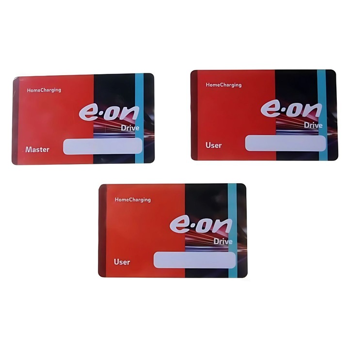 Set 3 carduri acces e-SWC® pentru statii personale de incarcare e-On, 1 Master si 2 User
