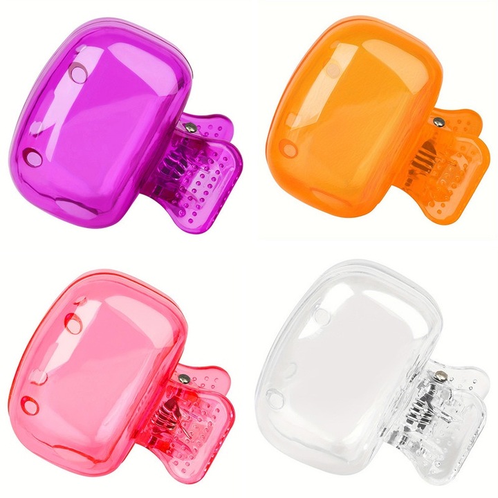 Set cutii de protectie pentru periute de dinti, 4 bucati, 4.5x4.5cm, multicolor