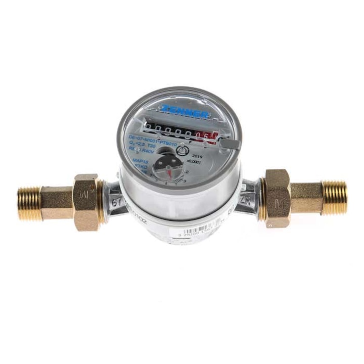 Hidegvízóra, egysugaras, Zenner ETK-M, R80, DN15