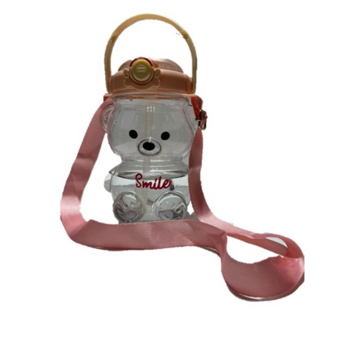 Преносима бутилка 1L розова