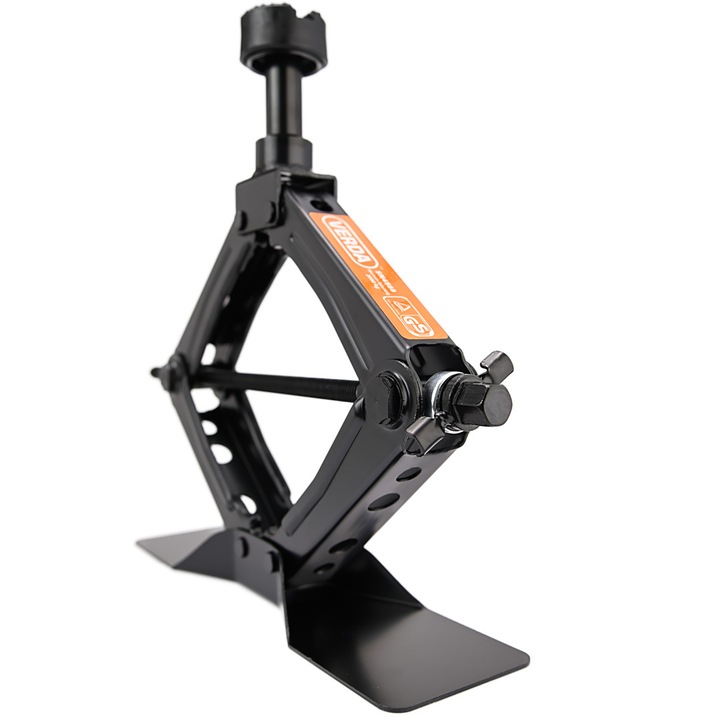 Автомобилен крик Verda Scissor jack 2t 104 - 425 mm с тресчотка, стоманена колона и гумена опора SN4568
