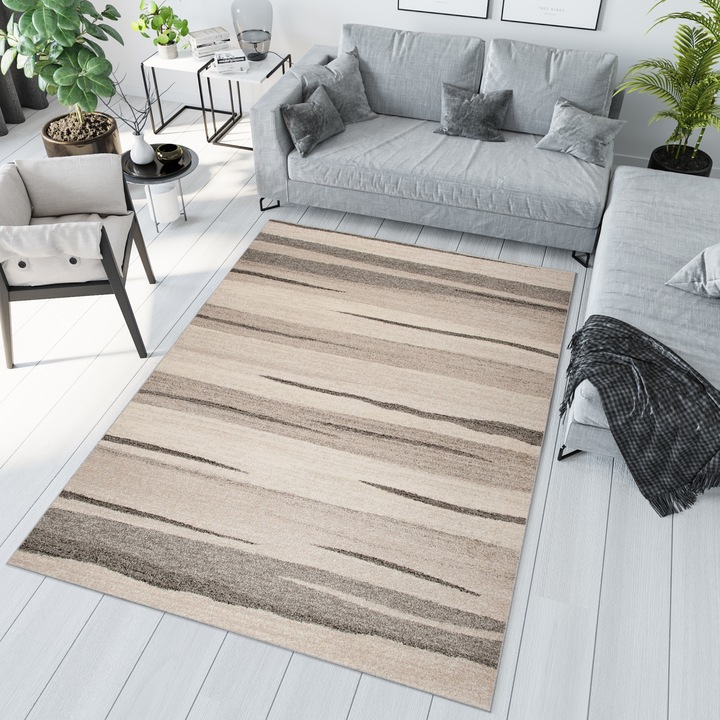 Килим, Tapiso, Sari, 3437A, Размер 240x330 см, Височина на косъма 10 мм, Плътност на косъма 2200 г/м², Предназначен за всекидневна, Полипропилен, Бежов