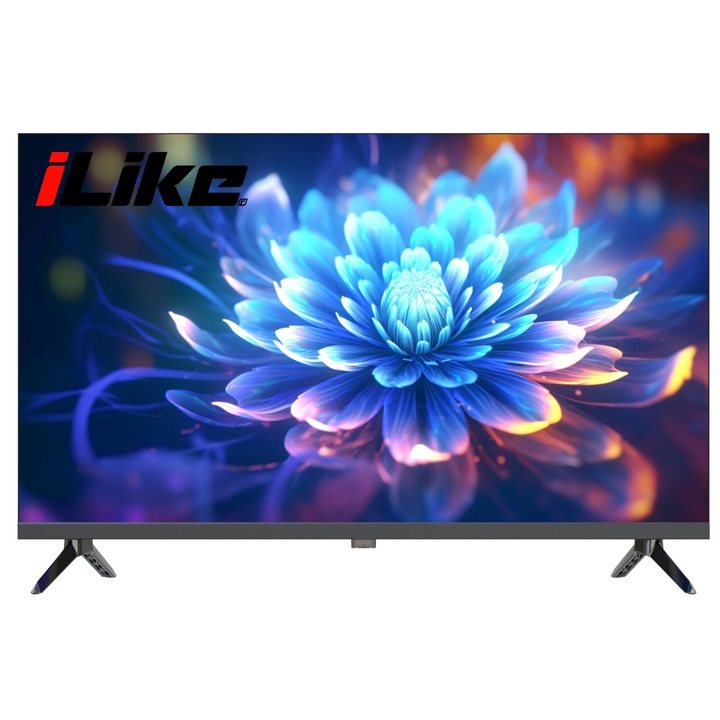 ILIKE 32 inch HD LED Televízió, 80 cm HD TV, 1366*768 ultra keskeny keret LED kijelző, DOLBY Audio, 100V~240V, 3D Deinterlacing